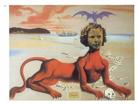 salvadore dali The Youngest Most Sacred Monster of the Cinema in Her Time oil painting image